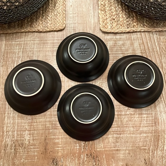 Pfaltzgraff Midnight Sun Black Soup/Cereal Bowls, Set of 4 - Picture 4 of 6